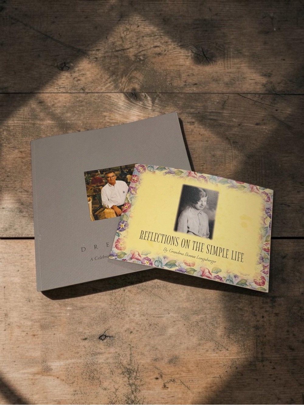 Longaberger Gray and Cream Reflection Book Set
